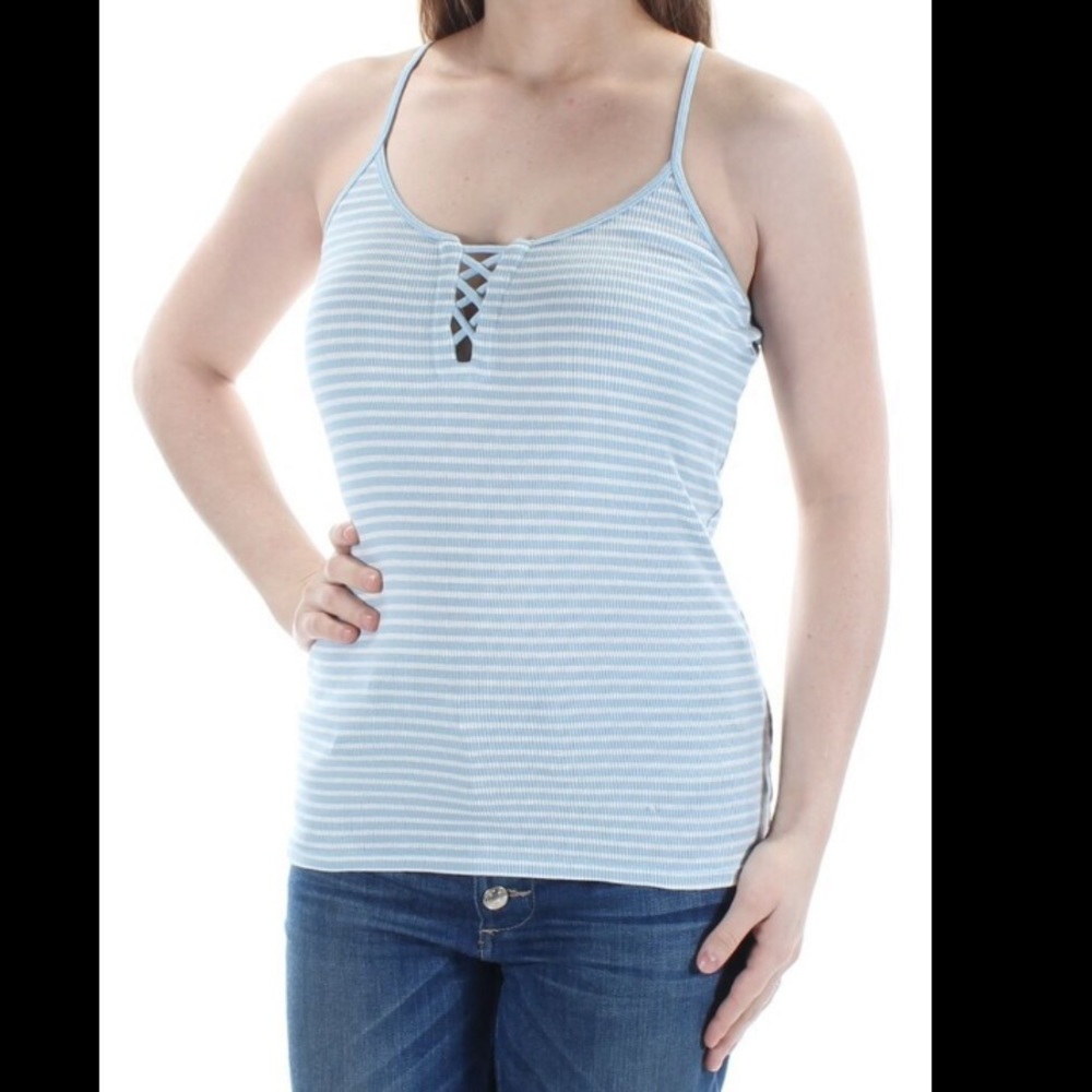 DENIM & SUPPLY RL Ribbed Striped Knit Tank Top M